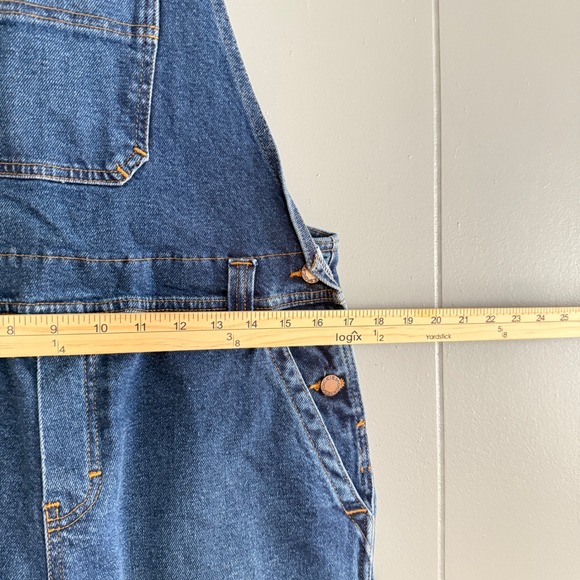 Dickies Womens S Denim Bib Overalls Boyfriend Fit Workwear Carpenter Y2K Utility - Picture 6 of 11